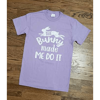 The bunny made me do it t-shirt