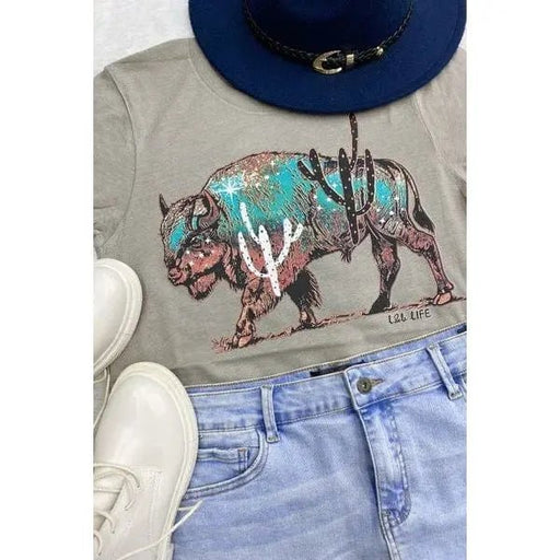 Cactus bison tee - LECCE