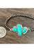 Cactus Natural Turquoise Stretch Bracelet - LECCE