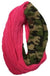 CAMO INFINITY SCARF NEW CANDY PINK