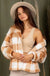 Casual fuzzy printed cozy jacket - LECCE