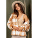 Casual fuzzy printed cozy jacket - LECCE
