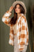 Casual fuzzy printed cozy jacket - LECCE