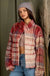 Casual fuzzy printed cozy jacket - LECCE