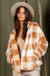 Casual fuzzy printed cozy jacket - LECCE