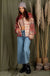 Casual fuzzy printed cozy jacket - LECCE