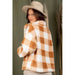 Casual fuzzy printed cozy jacket - LECCE