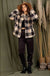Casual fuzzy printed cozy jacket - LECCE