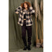 Casual fuzzy printed cozy jacket - LECCE
