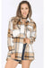 Checker shacket with side welt pocket - LECCE