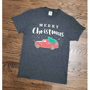 Merry christmas truck t-shirt