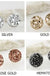 Round Druzy Post Earrings LECCE