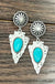 Concho Post Arrowhead Turquoise Earrings - LECCE