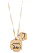 DOUBLE DISK MAMA BEAR PENDANT NECKLACES LECCE