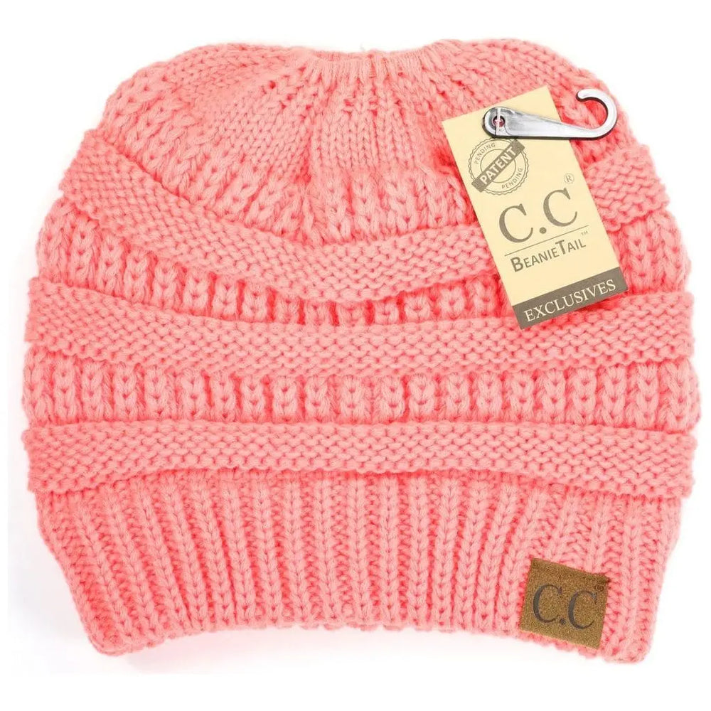 Solid  classic  cc beanie  tail 