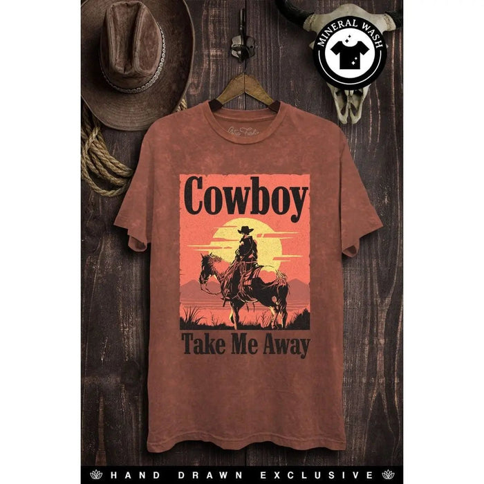Cowboy Take Me Away Graphic Tee - LECCE