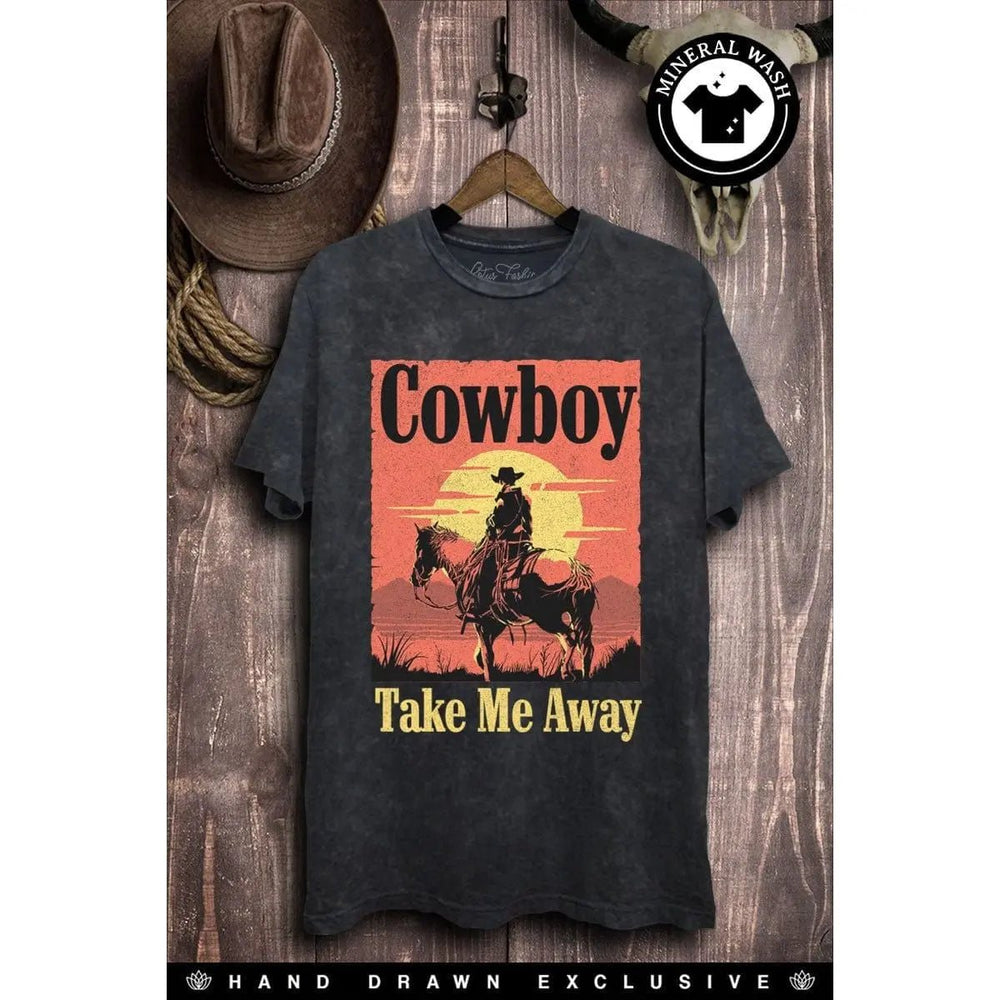 Cowboy Take Me Away Graphic Tee - LECCE