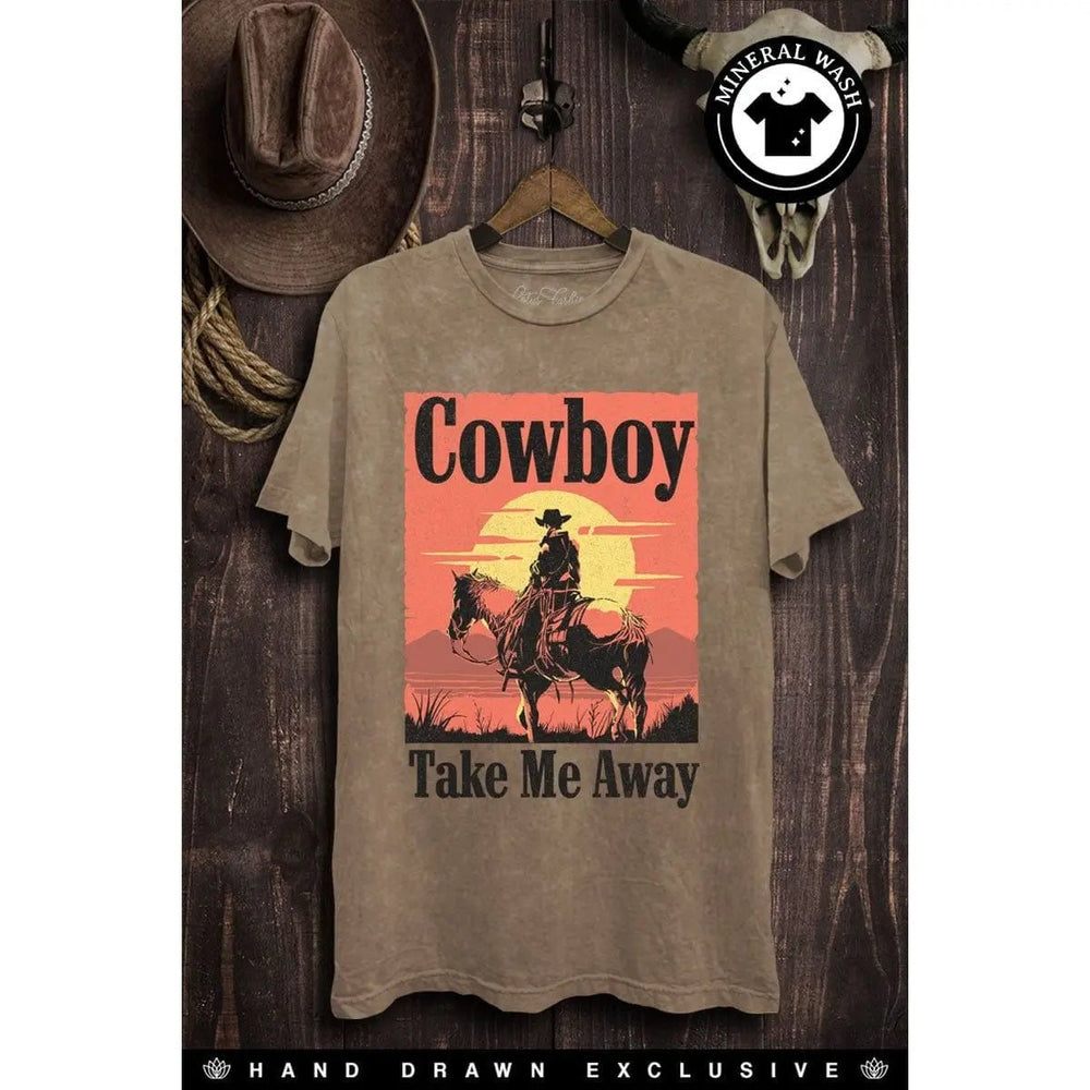 Cowboy Take Me Away Graphic Tee - LECCE