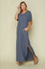 SOLID COLOR MAXI DRESS