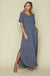 SOLID COLOR MAXI DRESS