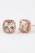 Dainty cubic zirconia square stud earrings - LECCE