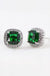 Dainty cubic zirconia square stud earrings - LECCE