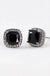 Dainty cubic zirconia square stud earrings - LECCE