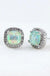 Dainty opal square stud earrings - LECCE