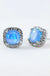 Dainty opal square stud earrings - LECCE