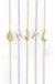 Dainty Sideways Initial Necklace - LECCE