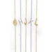 Dainty Sideways Initial Necklace - LECCE