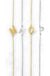 Dainty Sideways Initial Necklace - LECCE