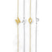 Dainty Sideways Initial Necklace - LECCE