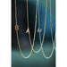Dainty Sideways Initial Necklace - LECCE