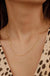 Dainty Sideways Initial Necklace - LECCE