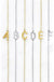 Dainty Sideways Initial Necklace - LECCE
