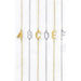 Dainty Sideways Initial Necklace - LECCE