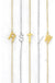 Dainty Sideways Initial Necklace - LECCE