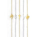 Dainty Sideways Initial Necklace - LECCE