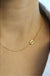 Dainty Sideways Initial Necklace - LECCE