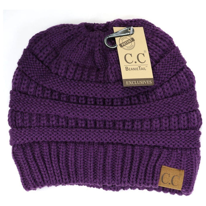 Solid  classic  cc beanie  tail 