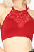 Lace cutout bralette with bra pads Zenana