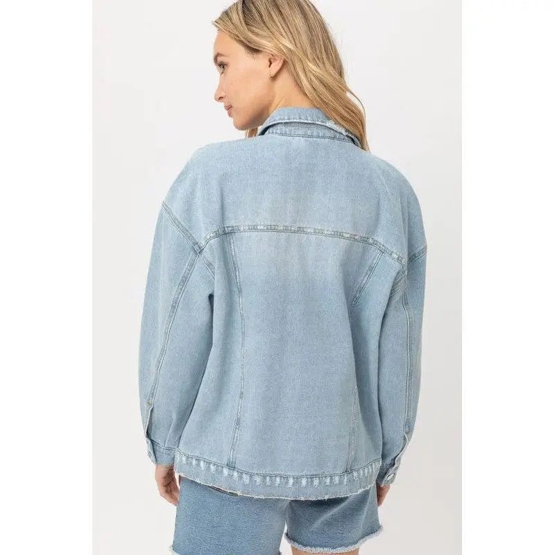 Denim oversized jacket - LECCE