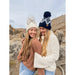 Diamond Geometric Pattern Pom C.C. Beanie - LECCE