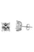 Square 925 Sterling Silver AAA CZ studs Starbj