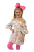  IVORY CACTUS PRINTED TUNIC FOR GIRLS