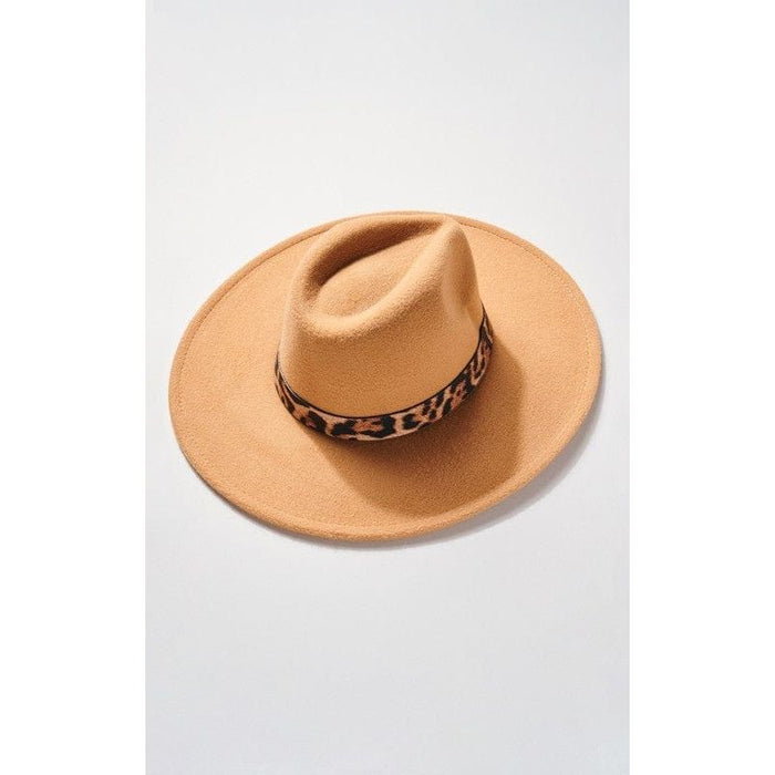 Sombrero panamá ranchero con tira animal print