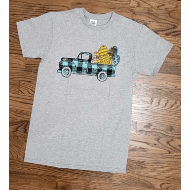 Easter truck t-shirt