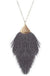 30" LONG TASSEL NECKLACE DGRY