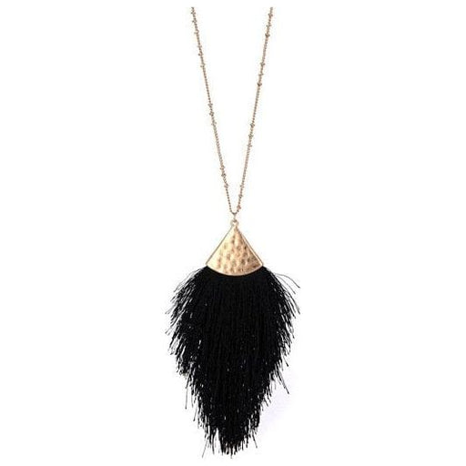 30" TASSEL NK : JET